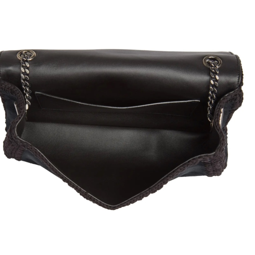 New Authentic SAINT LAURENT Medium Kate Whipstitch Suede Shoulder Bag - Picture 3 of 15